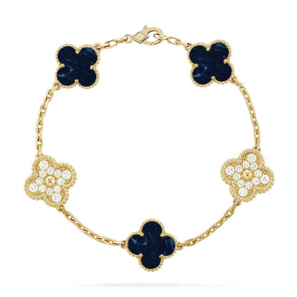 [⭐Renara]CLOVER 5 MOTIF PIETERSITE BRACELET COLLECTION