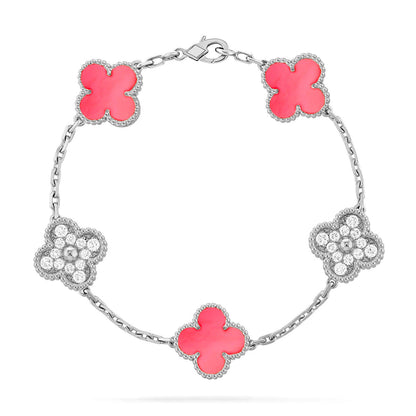 [⭐Renara] CLOVER 5 MOTIFS  PINK MOP BRACELET COLLECTION