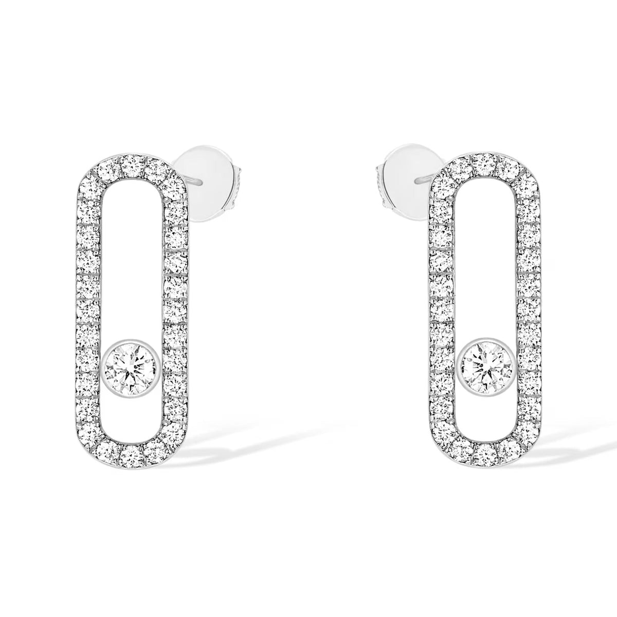 [⭐Renara]MOVE UNO STUD DIAMOND PAVED EARRINGS