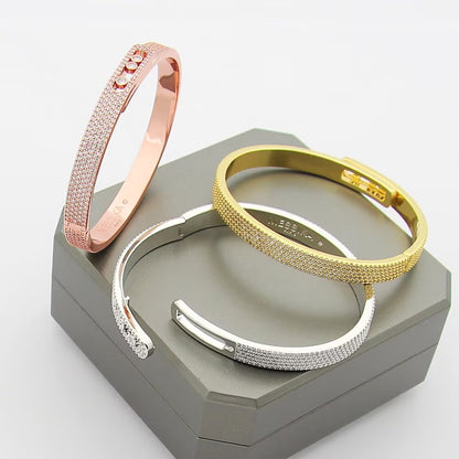 [⭐Renara]Move Noa Full Pavé Diamond Bangle Bracelet