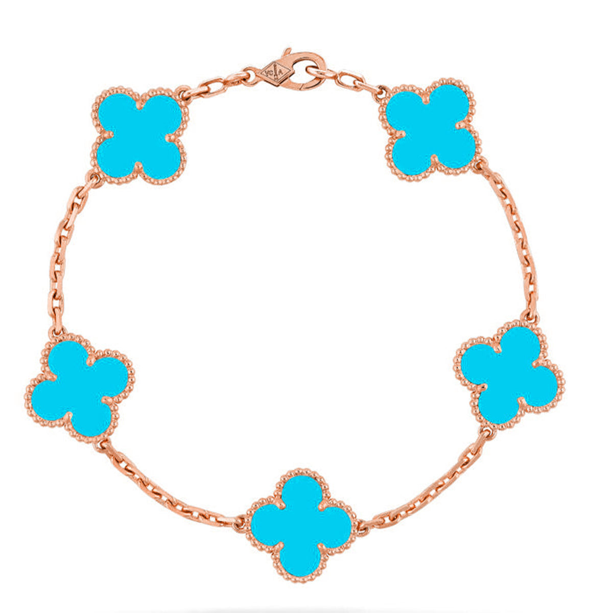 [⭐Renara] CLOVER 5 MOTIF TURQUOISE BRACELET COLLECTION