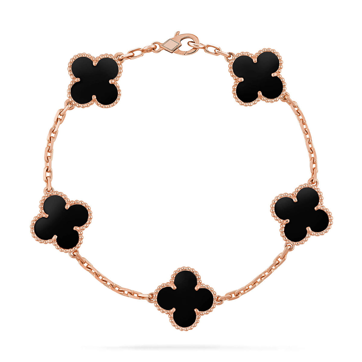 [⭐Renara] CLOVER 5 MOTIF ONYXS BRACELET COLLECTION