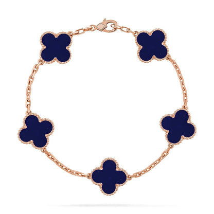 [⭐Renara]CLOVER 5 MOTIF LAPIS LAZULI BRACELET COLLECTION