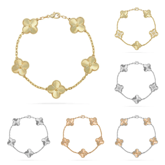 [⭐Renara] CLOVER 5 MOTIF LASER BRACELET COLLECTION