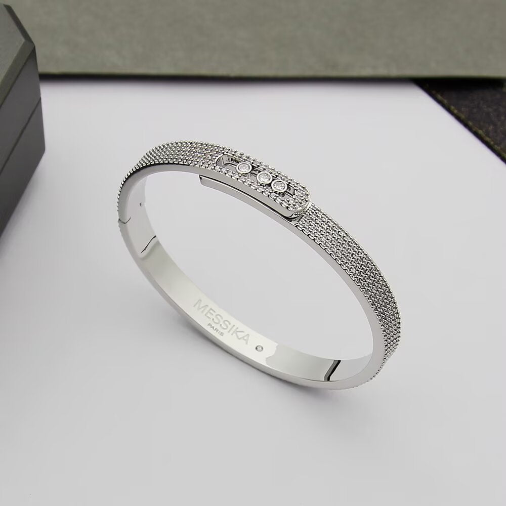 [⭐Renara]Move Noa Full Pavé Diamond Bangle Bracelet