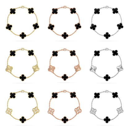[⭐Renara] CLOVER 5 MOTIF ONYXS BRACELET COLLECTION