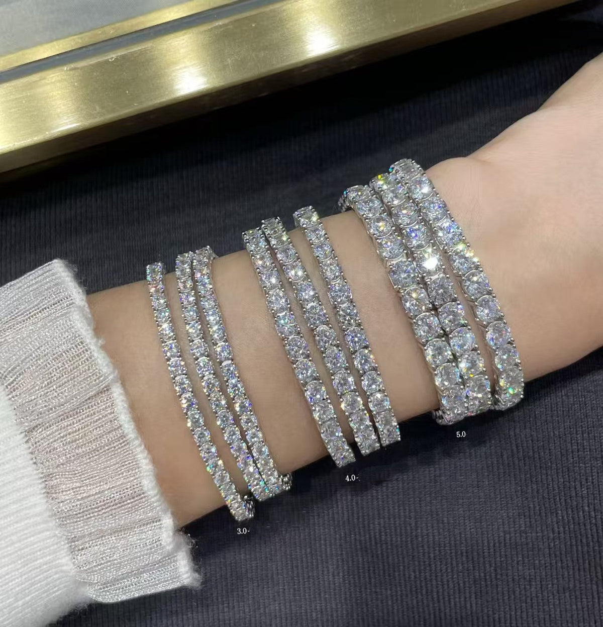 [⭐Renara jewelrys]TENNIS BRACELET WITH FULL DIAMOND SETTING