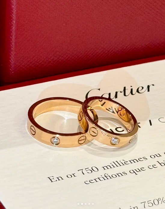 [⭐Renara]LOVE RING 4MM 1 DIAMOND