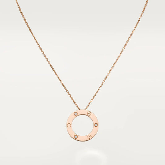 [⭐Renara]LOVE NECKLACE 16MM 3 DIAMONDS