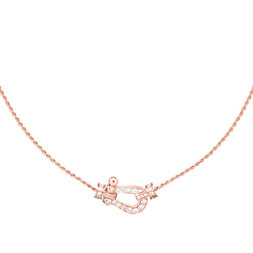 [⭐Renara]FORCE 10 PINK GOLD DIAMOND NECKLACE