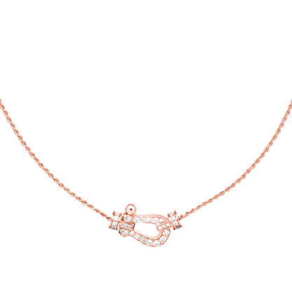 [⭐Renara]FORCE 10 PINK GOLD DIAMOND NECKLACE