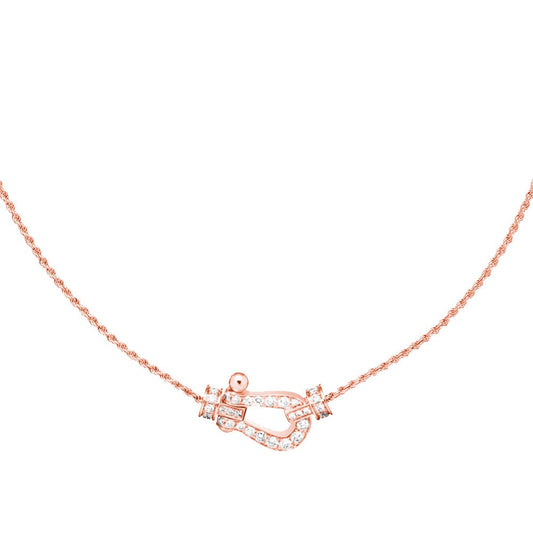 [⭐Renara]FORCE 10 PINK GOLD DIAMOND NECKLACE