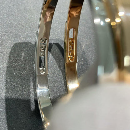 [⭐Renara]Move Noa Rose Gold Pavé Diamond Bangle Bracelet