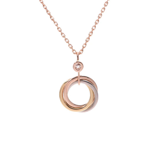 [⭐Renara]TRINITY SILVER GOLD PINK GOLD NECKLACE