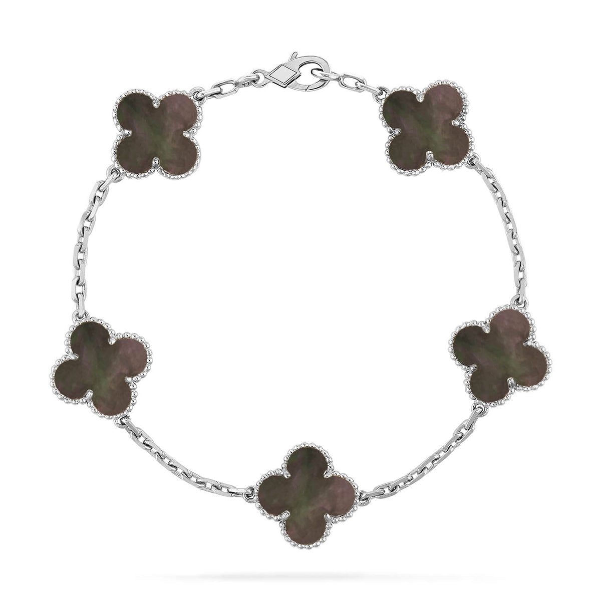 [⭐Renara] CLOVER 5 MOTIF GRAY MOP BRACELET COLLECTION
