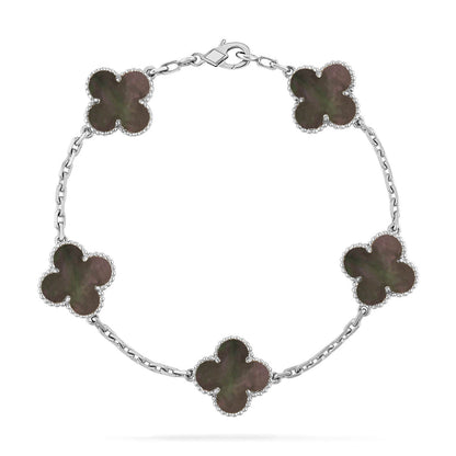 [⭐Renara] CLOVER 5 MOTIF GRAY MOP BRACELET COLLECTION