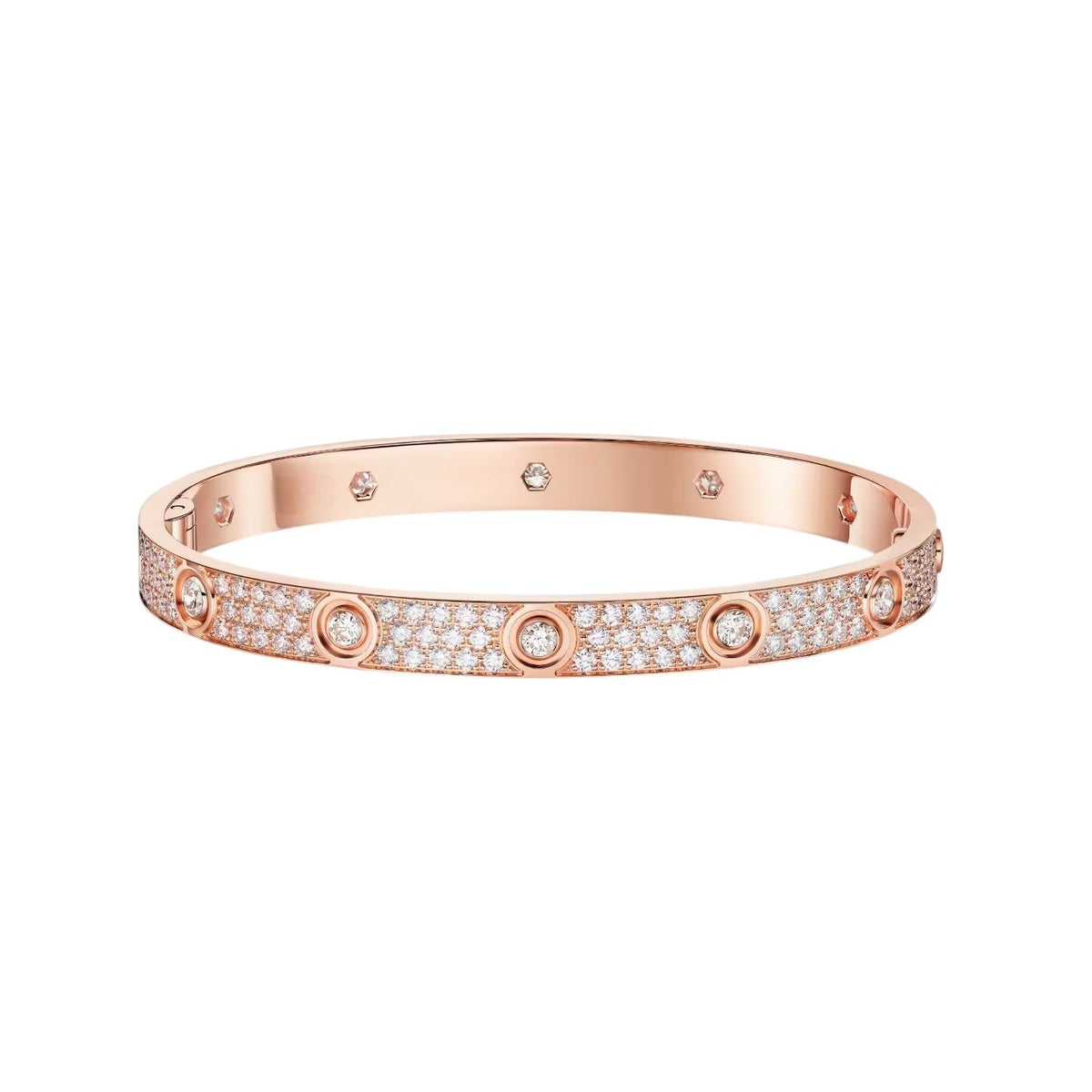 [⭐Renara]LOVE BRACELET 6.1MM DIAMOND-PAVED 10 BIG DIAMONDS