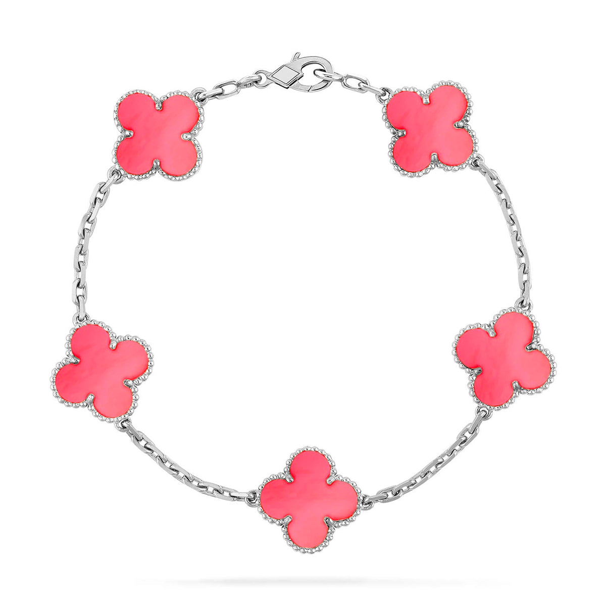 [⭐Renara] CLOVER 5 MOTIFS  PINK MOP BRACELET COLLECTION