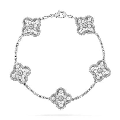 [⭐Renara] CLOVER 5 MOTIF FULL DIAMOND BRACELET COLLECTION