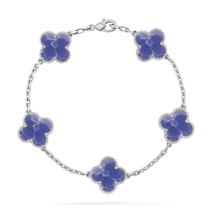 [⭐Renara]CLOVER 5 MOTIF BLUE VEINS BRACELET COLLECTION