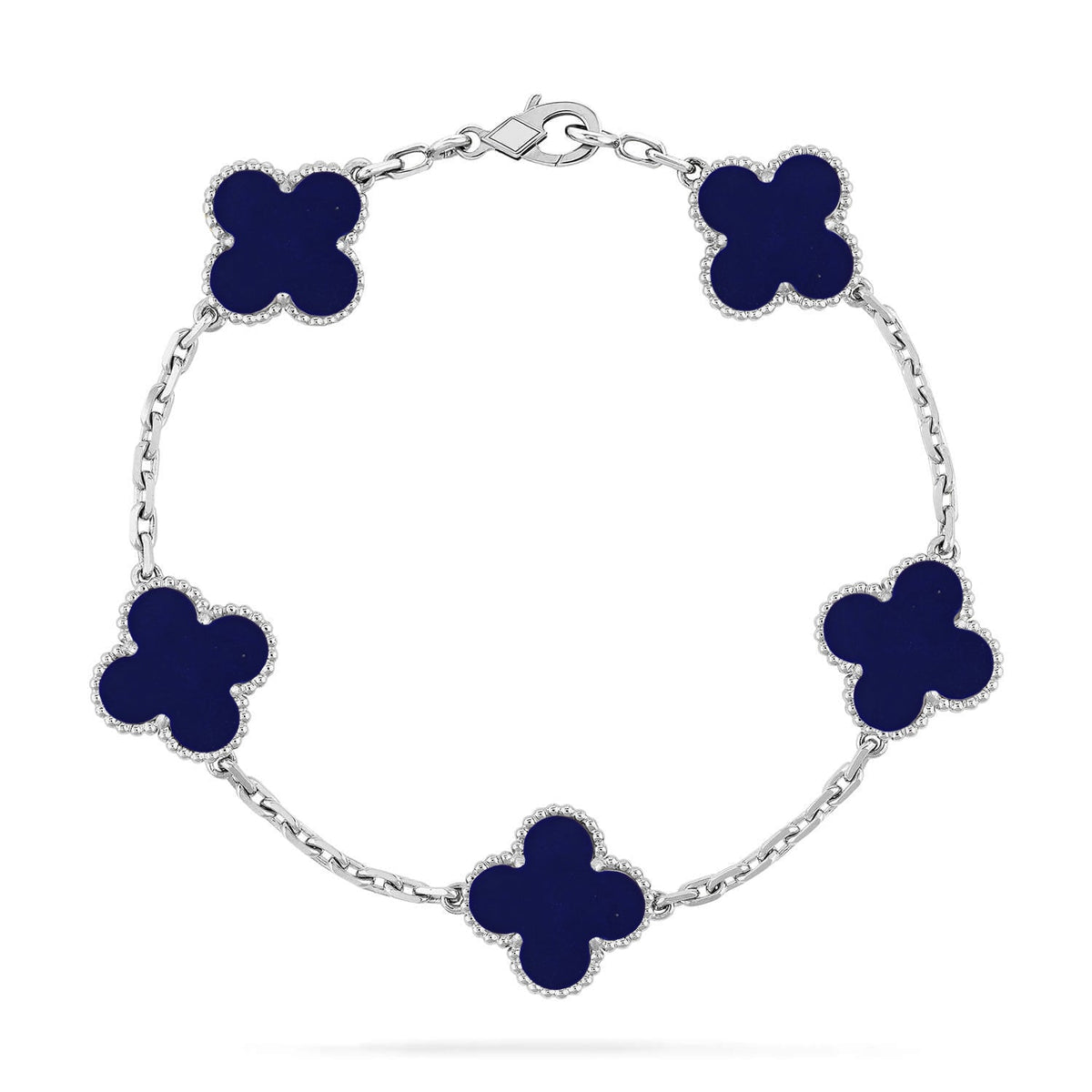 [⭐Renara]CLOVER 5 MOTIF LAPIS LAZULI BRACELET COLLECTION