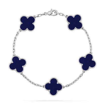 [⭐Renara]CLOVER 5 MOTIF LAPIS LAZULI BRACELET COLLECTION