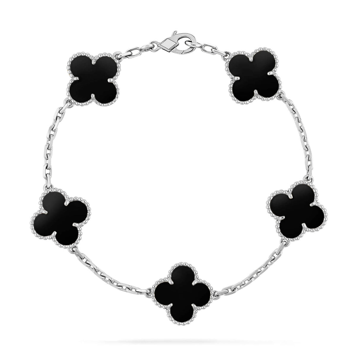 [⭐Renara] CLOVER 5 MOTIF ONYXS BRACELET COLLECTION