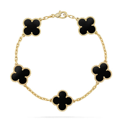 [⭐Renara] CLOVER 5 MOTIF ONYXS BRACELET COLLECTION