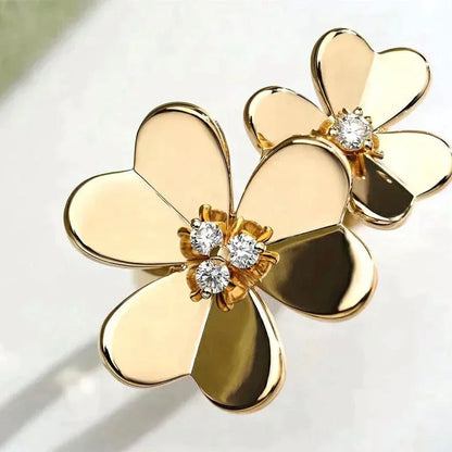 [⭐Renara]CLOVER COMOS GOLD DIAMOND RING