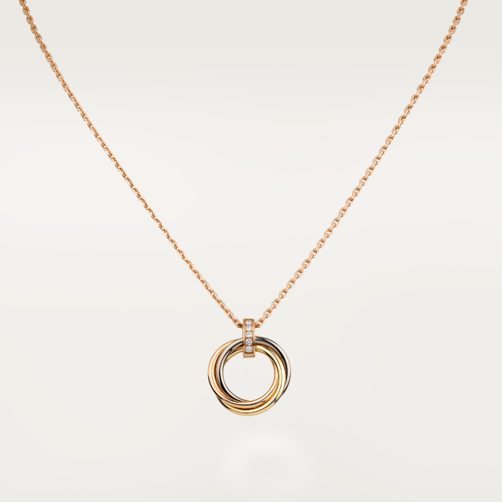[⭐Renara]TRINITY NECKLACE GOLD  DIAMONDS