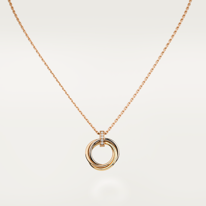 [⭐Renara]TRINITY NECKLACE GOLD  DIAMONDS