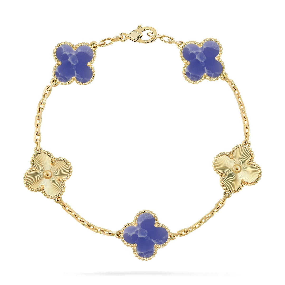 [⭐Renara]CLOVER 5 MOTIF BLUE VEINS BRACELET COLLECTION