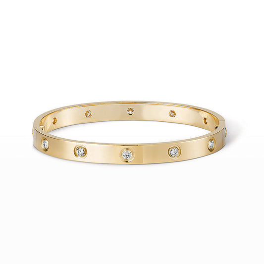[⭐Renara]LOVE BRACELET 6.1MM 10 DIAMONDS