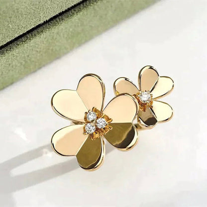 [⭐Renara]CLOVER COMOS GOLD DIAMOND RING