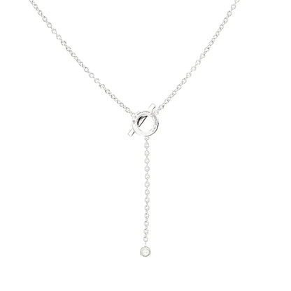 [⭐Renara]FINESSE SILVER DIAMOND NECKLACE