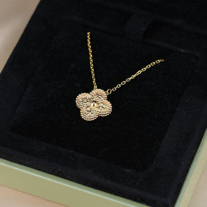 [⭐Renara]CLOVER 15MM  BRONZING NECKLACE