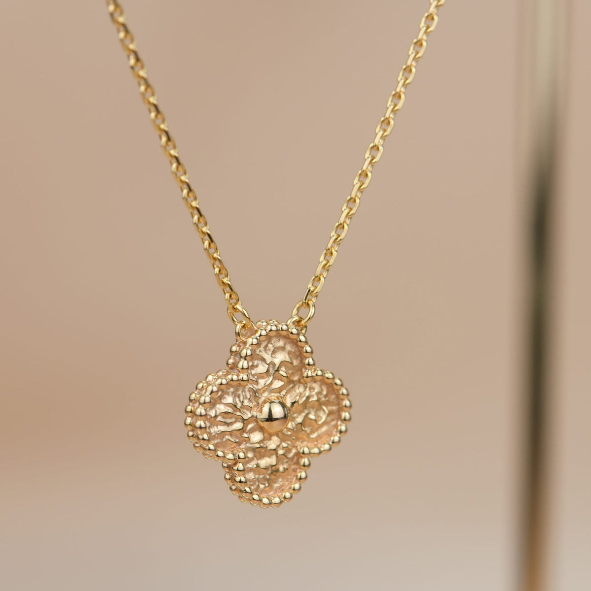[⭐Renara]CLOVER 15MM  BRONZING NECKLACE