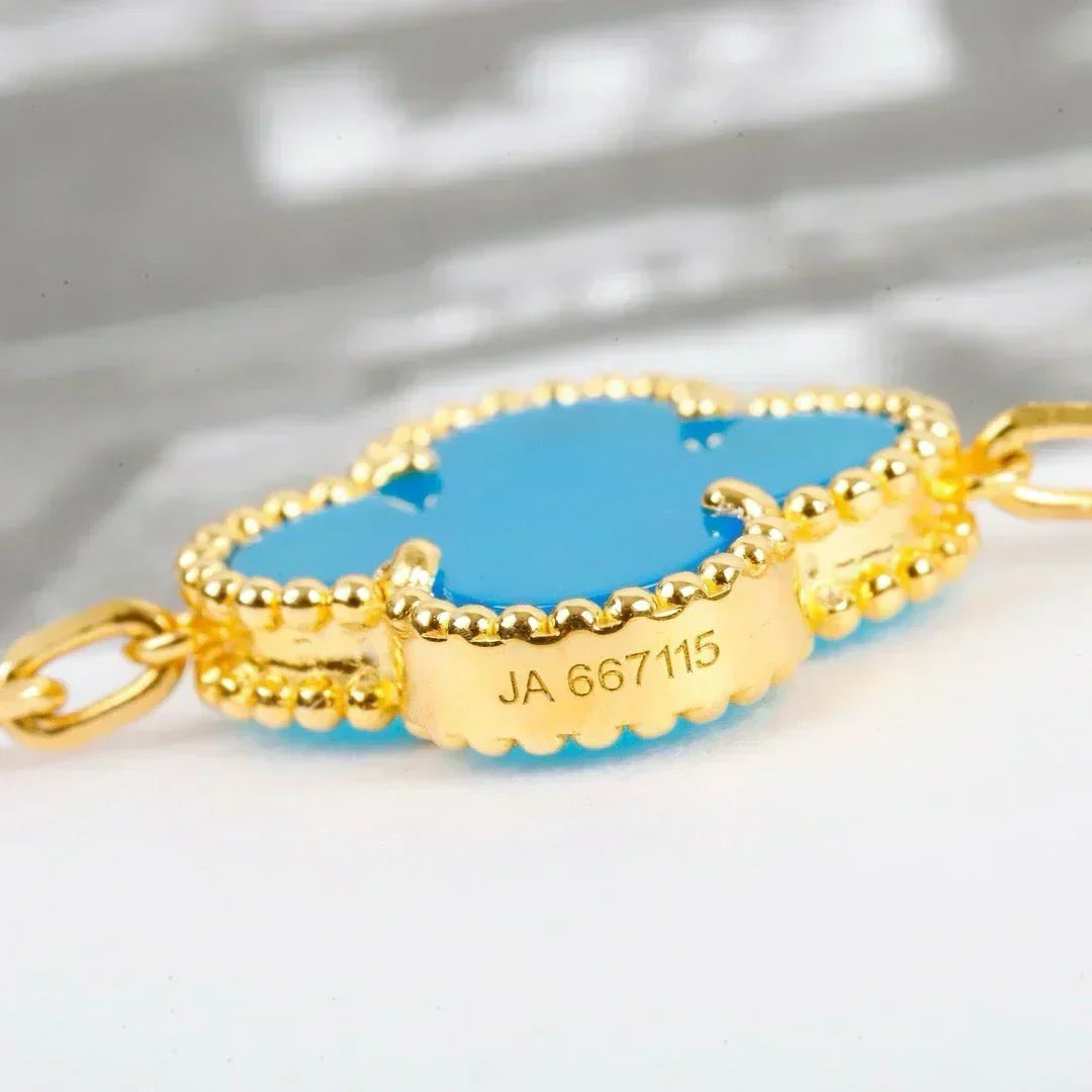 [⭐Renara] CLOVER 5 MOTIF TURQUOISE BRACELET COLLECTION