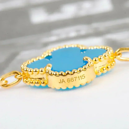 [⭐Renara] CLOVER 5 MOTIF TURQUOISE BRACELET COLLECTION