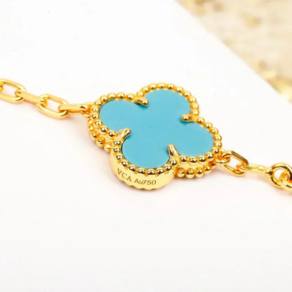[⭐Renara] CLOVER 5 MOTIF TURQUOISE BRACELET COLLECTION