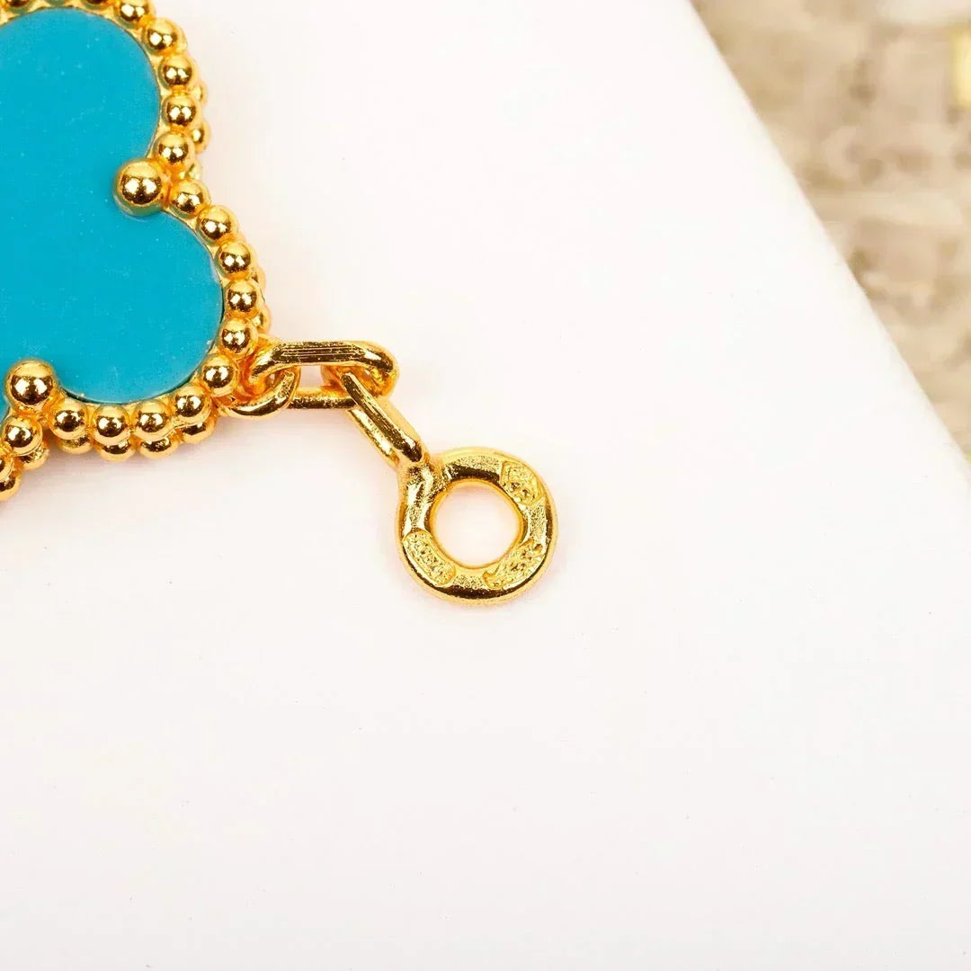 [⭐Renara] CLOVER 5 MOTIF TURQUOISE BRACELET COLLECTION