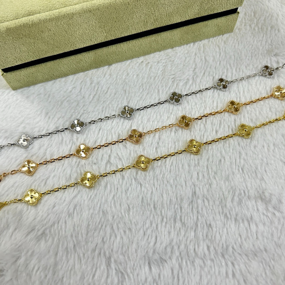 [⭐Renara]CLOVER 6 MOTIF DIAMOND BRACELET