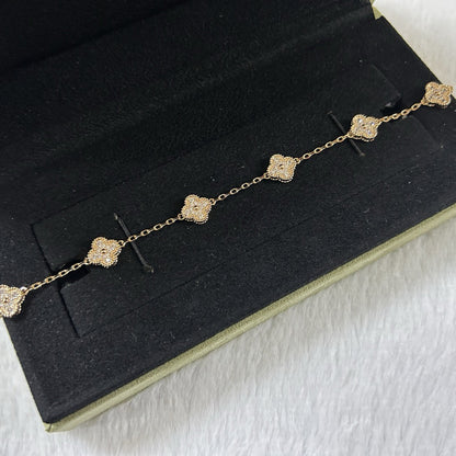 [⭐Renara]CLOVER 6 MOTIF DIAMOND BRACELET