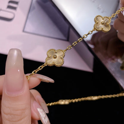 [⭐Renara]CLOVER 10 MOTIFS LASER NECKLACE