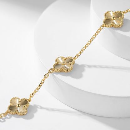 [⭐Renara]CLOVER 10 MOTIFS LASER NECKLACE