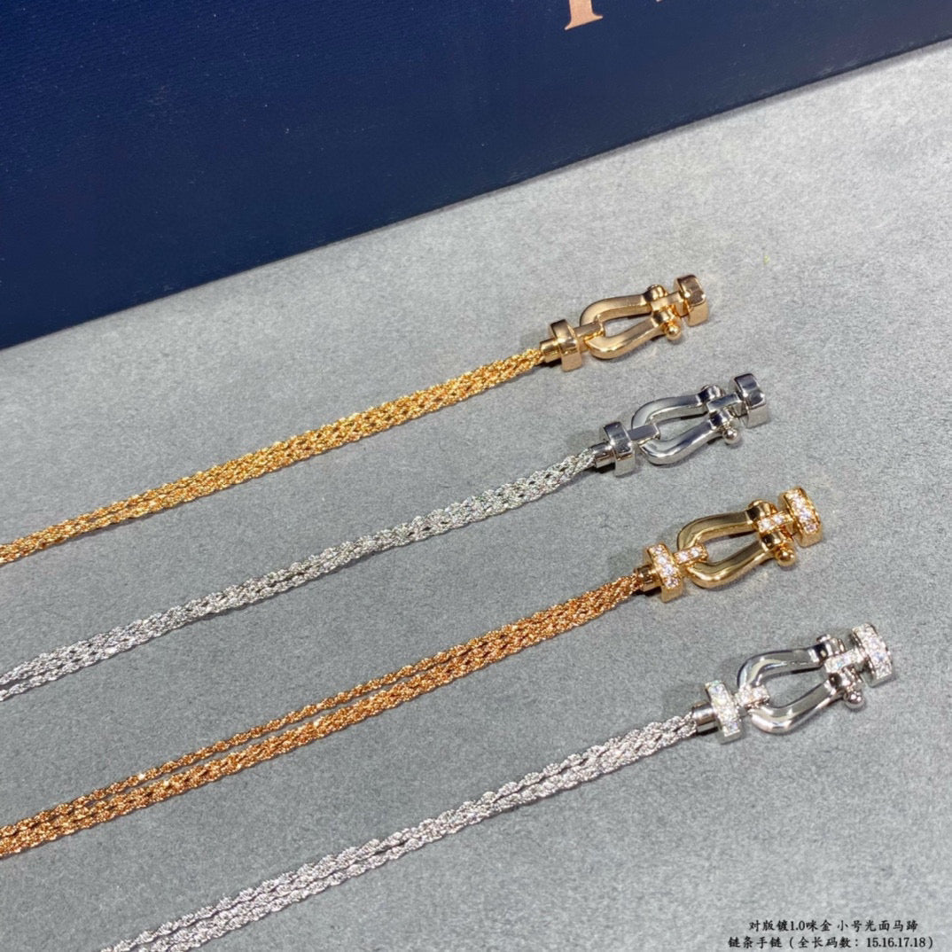 [⭐Renara]FORCE SMALL HORSESHOE  DIAMOND CHAIN ROPE BRACELET