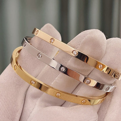 [⭐Renara]LOVE BRACELET 3.65MM 10 DIAMONDS