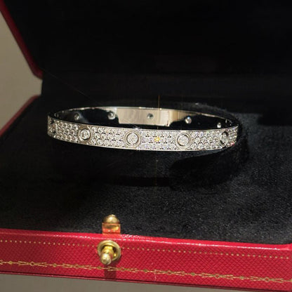 [⭐Renara]LOVE BRACELET 6.1MM DIAMOND-PAVED 10 BIG DIAMONDS