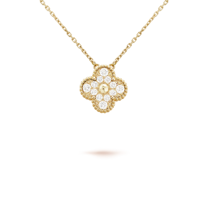 [⭐Renara]CLOVER 15MM DIAMOND SINGLE FLOWER NECKLACE