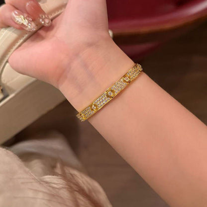 [⭐Renara]LOVE BRACELET 6.1MM DIAMOND-PAVED 10 BIG DIAMONDS